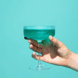 Art of Sucre Teal Cotton Candy Glitter Bombs For Drinks