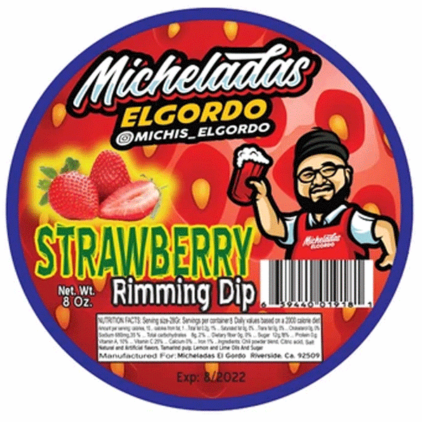 Micheladas El Gordo Strawberry Rimming Dip 8 Oz