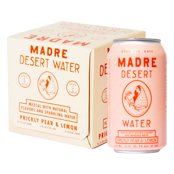 Madre Desert Water - Prickly Pear & Lemon w/ Mezcal Cocktail 355ml (4 Pk)