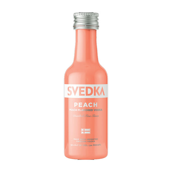SVEDKA Peach Flavored Vodka Mini Bottle 50ml