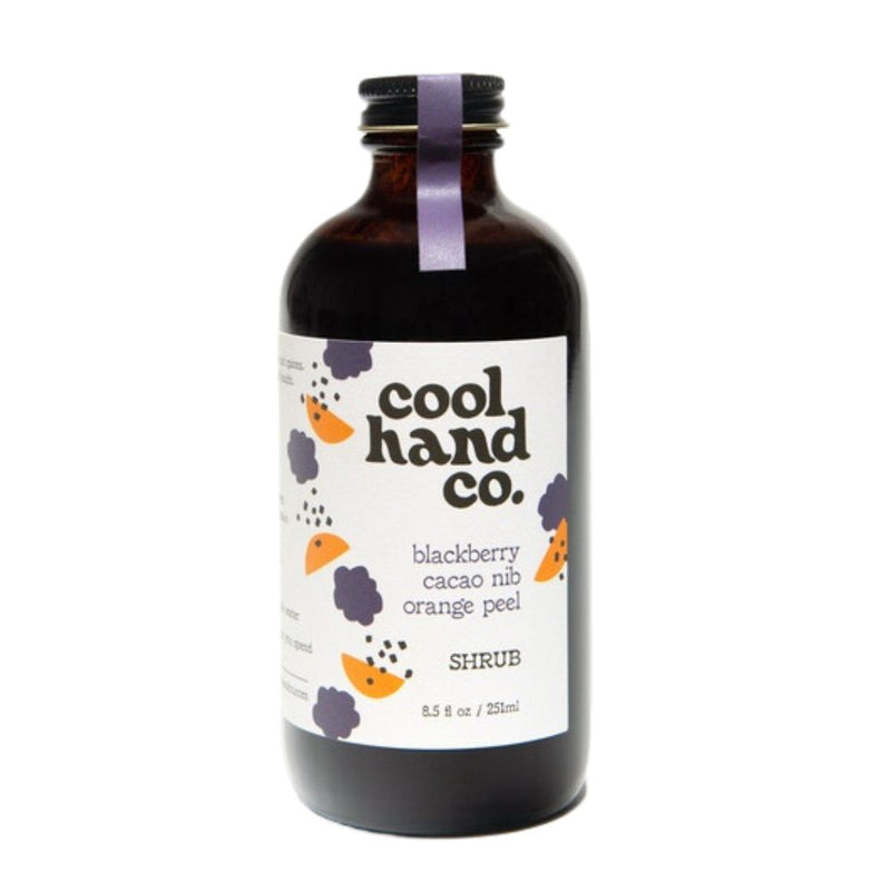 Cool Hand Co. Blackberry Cacao Nib Orange Peel Shrub Tart Syrup 250ml