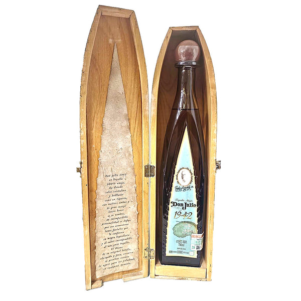 Don Julio 1942 Tequila Original Wooden Coffin Box