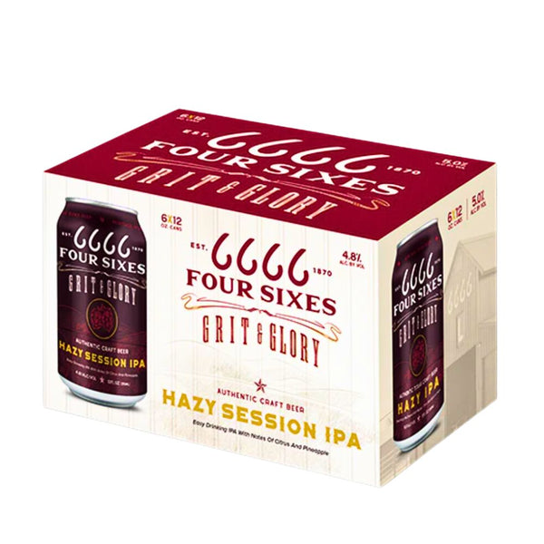 Four SIxes Grit & Glory Hazy Session IPA Beer 6 Pack