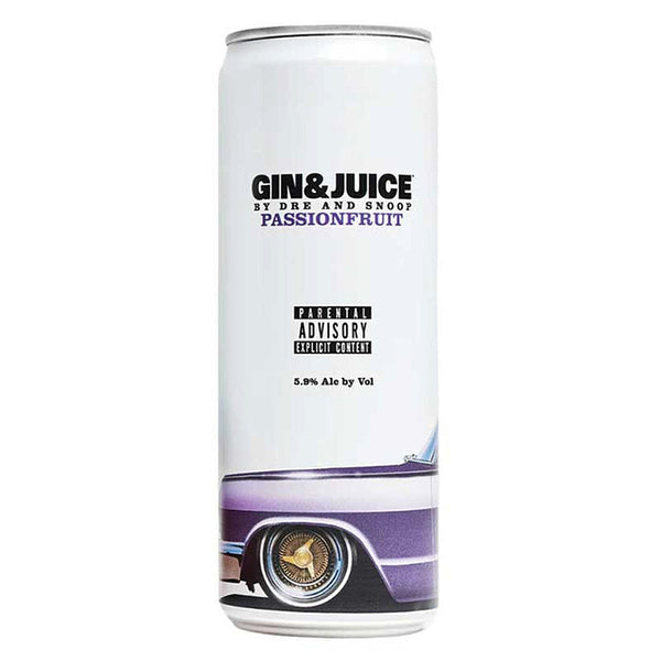 Gin & Juice by Dre and Snoop Passionfruit Ready To Drink Cocktail 355ml 4-Pack