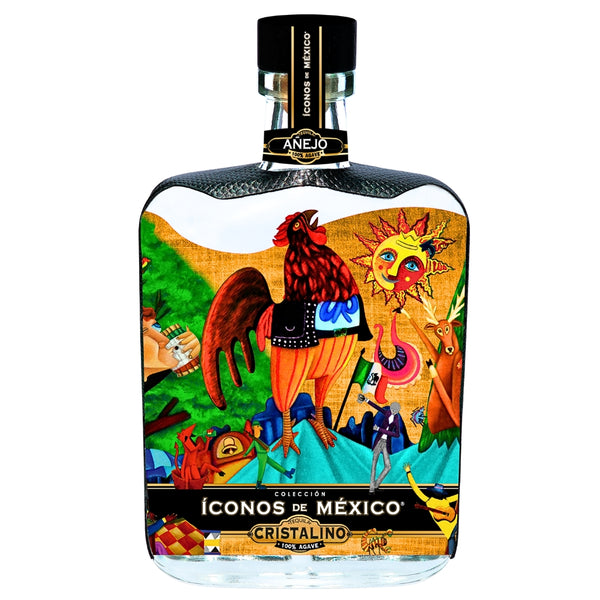 Iconos De Mexico Gallo Cristalino Anejo Tequila