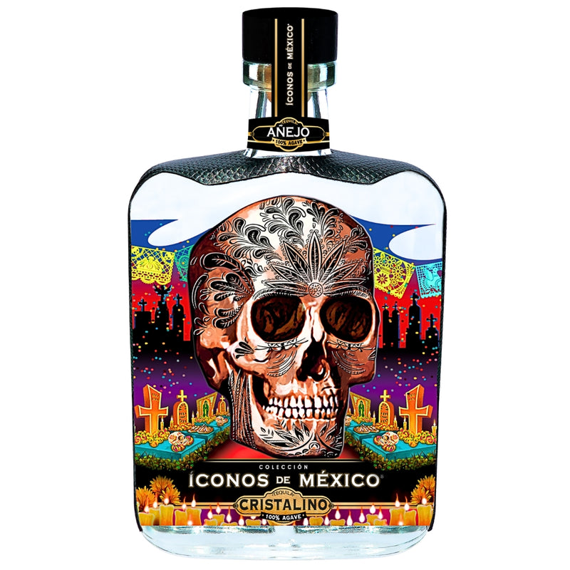 Iconos De Mexico Skull Cristalino Anejo Tequila