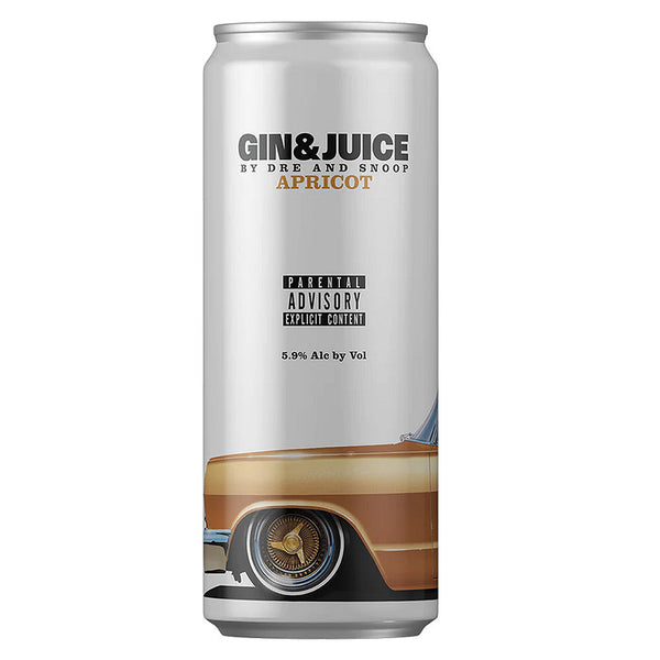 Gin & Juice by Dre and Snoop Apricot Ready To Drink Cocktail 355ml 4-Pack