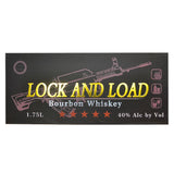 Lock & Load Bourbon Whiskey Bullpop Gun Figurine 1.75L