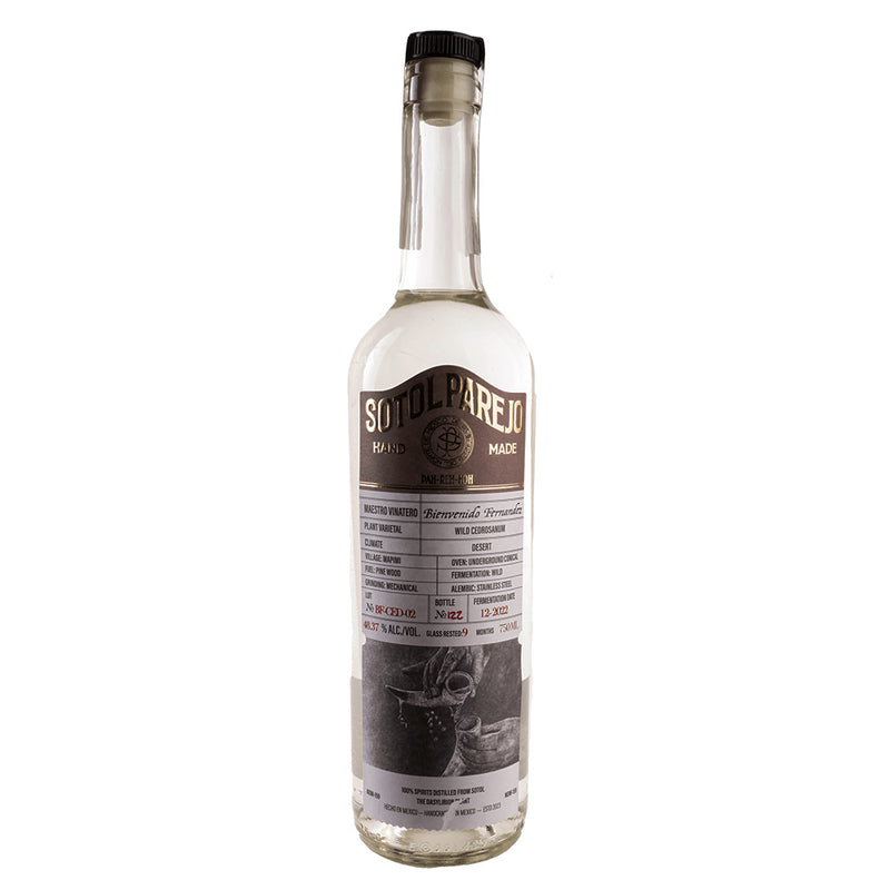 Parejo Sotol Bienvenido Fernández-Cedrosanum Mezcal