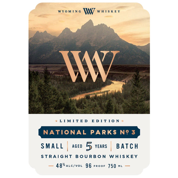 Wyoming Whiskey National Parks No. 3 Snake River, Grand Teton Bourbon