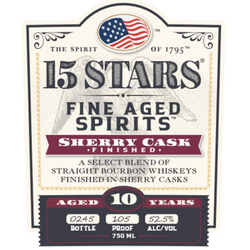15 Stars 10 Year Old Sherry Cask Finished Bourbon Whiskey