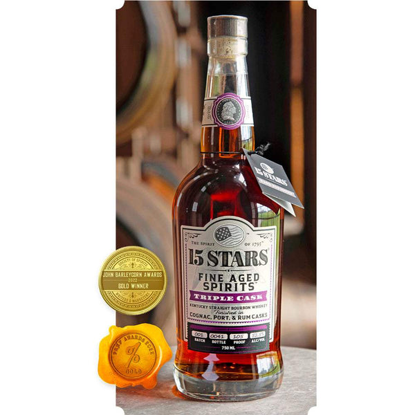 15 Stars Triple Cask Bourbon Whiskey