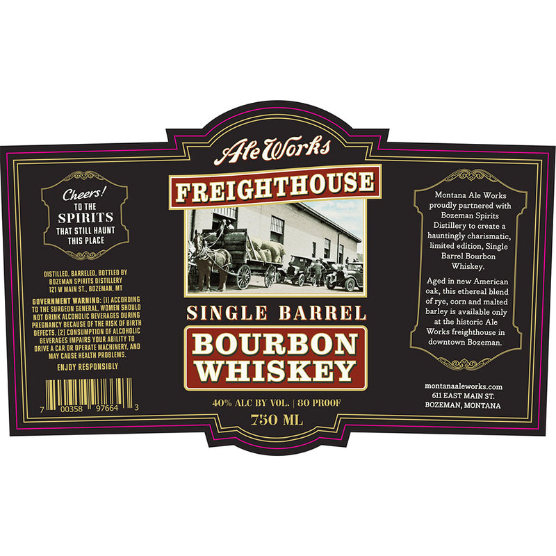 Ale Works Freight House Single Barrel Bourbon Whiskey