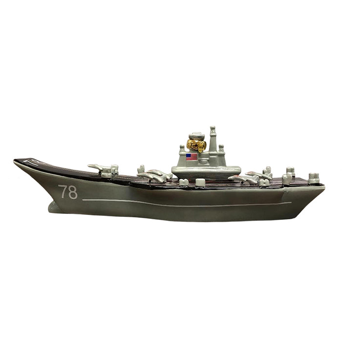 American Open Sea Aircraft Carrier Bourbon Whiskey Figurine