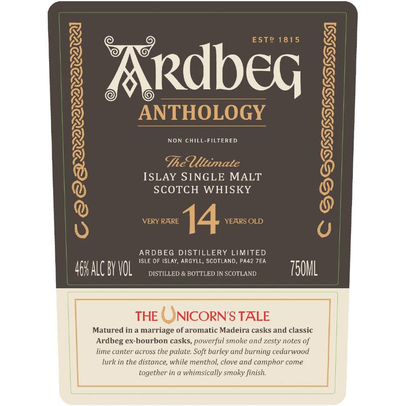 Ardbeg Anthology The Unicorn’s Tale 14 Year Old Scotch Whiskey
