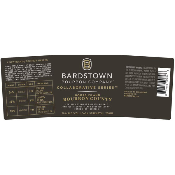 Bardstown Bourbon Collaborative Series Goose Island Cask Strength Bourbon