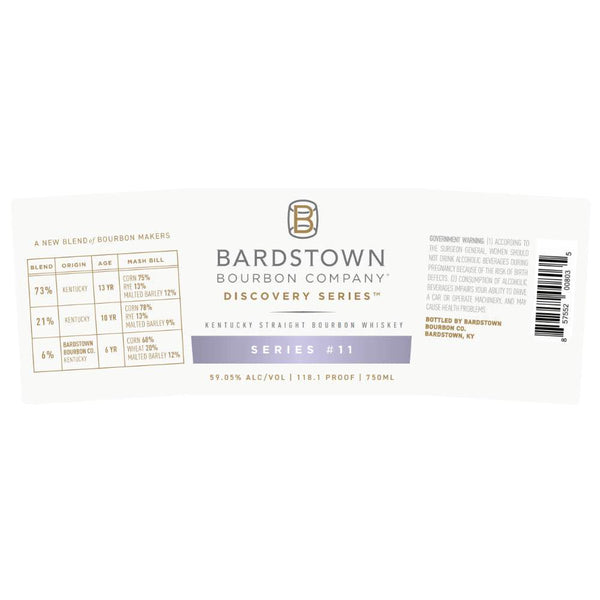Bardstown Bourbon Company Discovery Series #11 Bourbon Whiskey