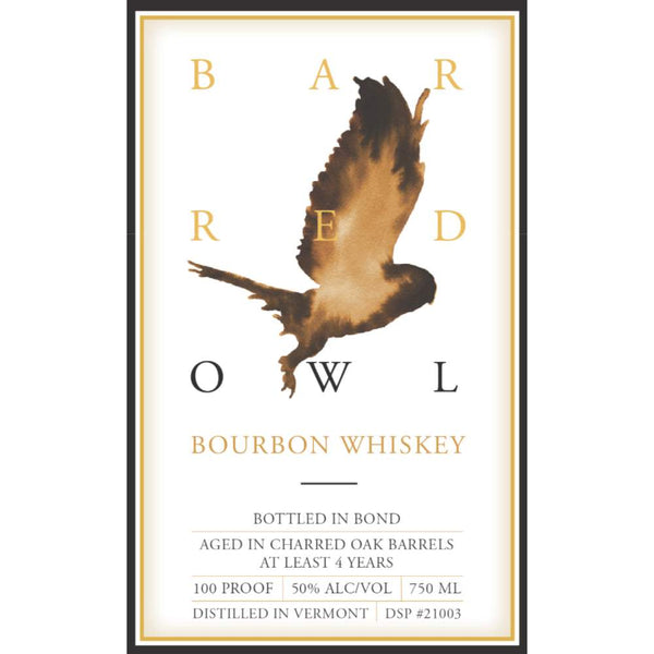 Barred Owl 4 Year Old Bottled in Bond Bourbon Whiskey