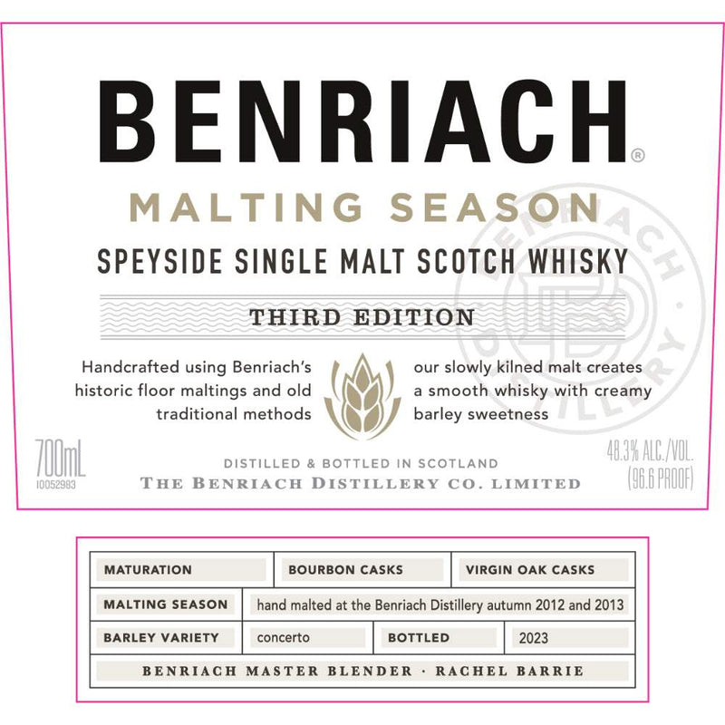 Benriach Malting Season Third Edition Scotch Whisky 700ml