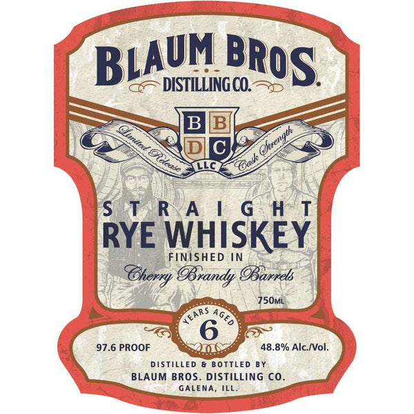 Blaum Bros Cherry Brandy Barrels Finished 6 Year Aged Rye Whiskey