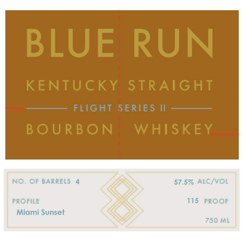 Blue Run Flight Series II ‘Miami Sunset’ Bourbon Whiskey
