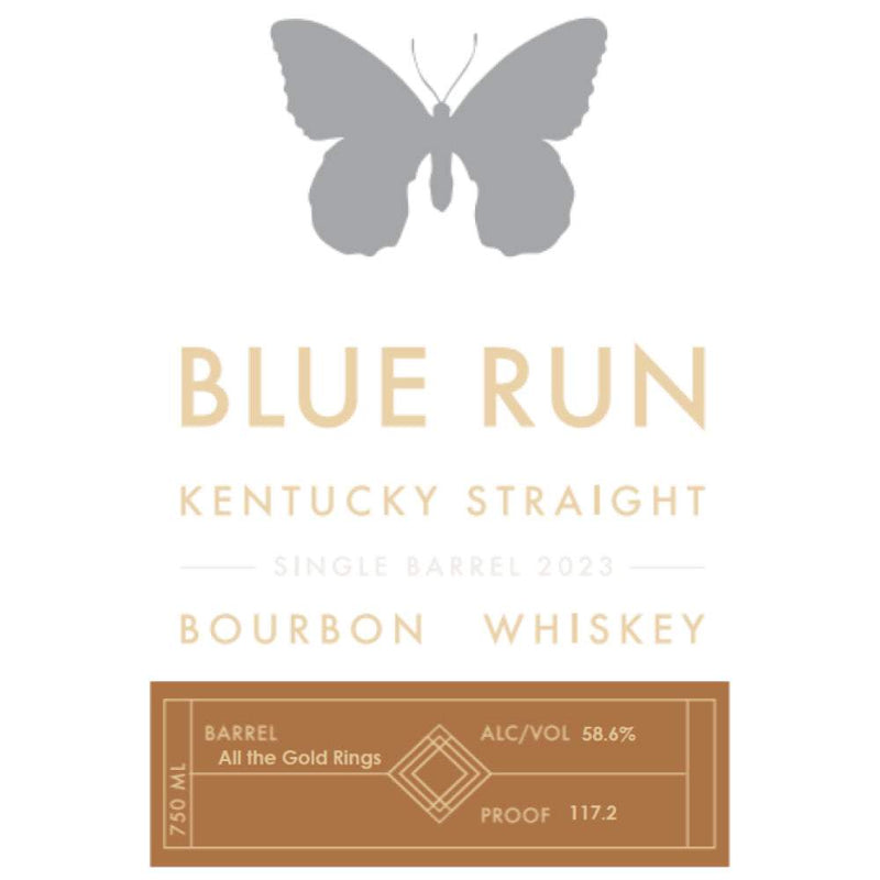 Blue Run 'All The Gold Rings' Single Barrel Bourbon 2023