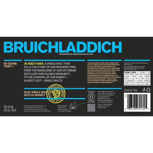Bruichladdich 30 Year Old Scotch Whisky