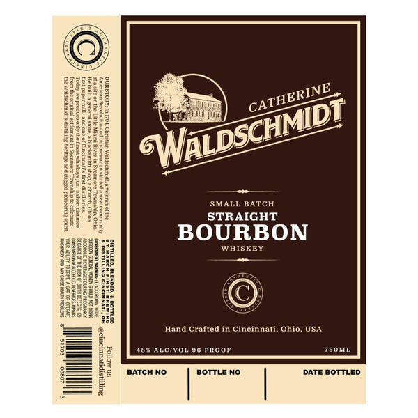 Catherine Waldschmidt Small Batch Straight Bourbon Whiskey