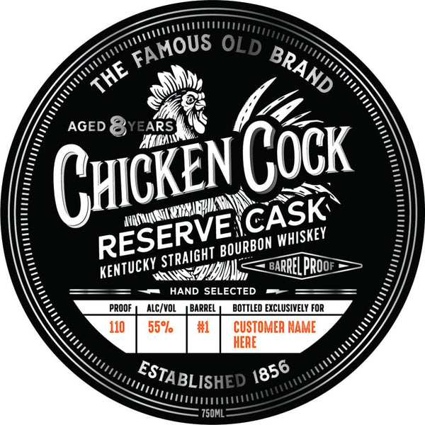 Chicken Cock 8 Year Old Reserve Cask Straight Bourbon