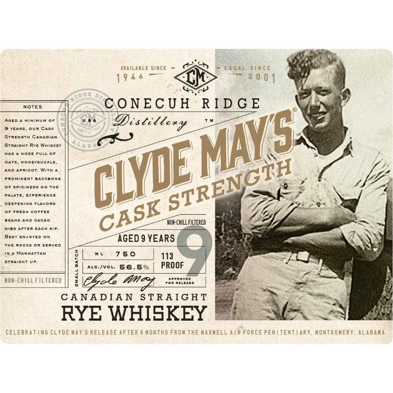 Clyde May’s 9 Year Old Cask Strength Canadian Straight Rye Whiskey