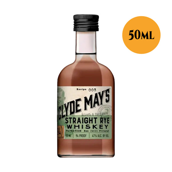 Clyde May's Straight Rye Whiskey Mini Bottle 50ml