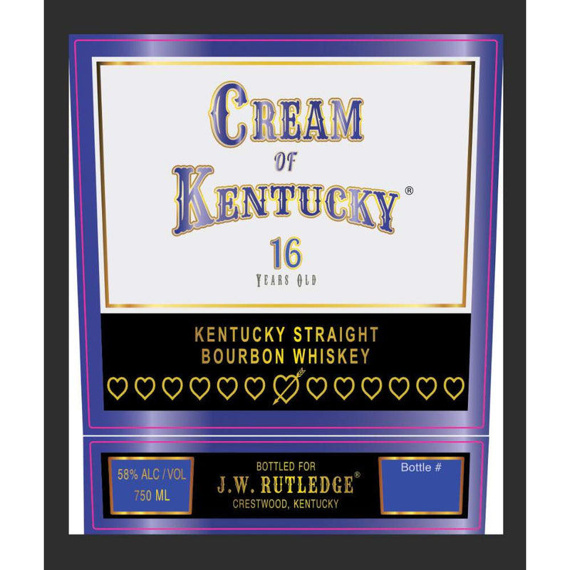 Cream Of Kentucky 16 Year Old Bourbon Whiskey