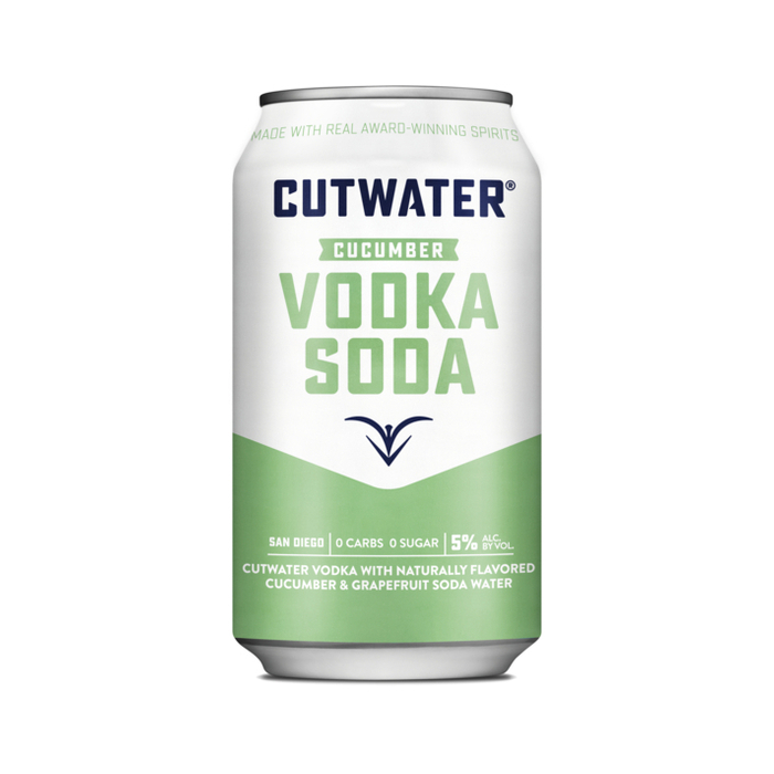 Cutwater Cucumber Vodka Soda 12 Oz