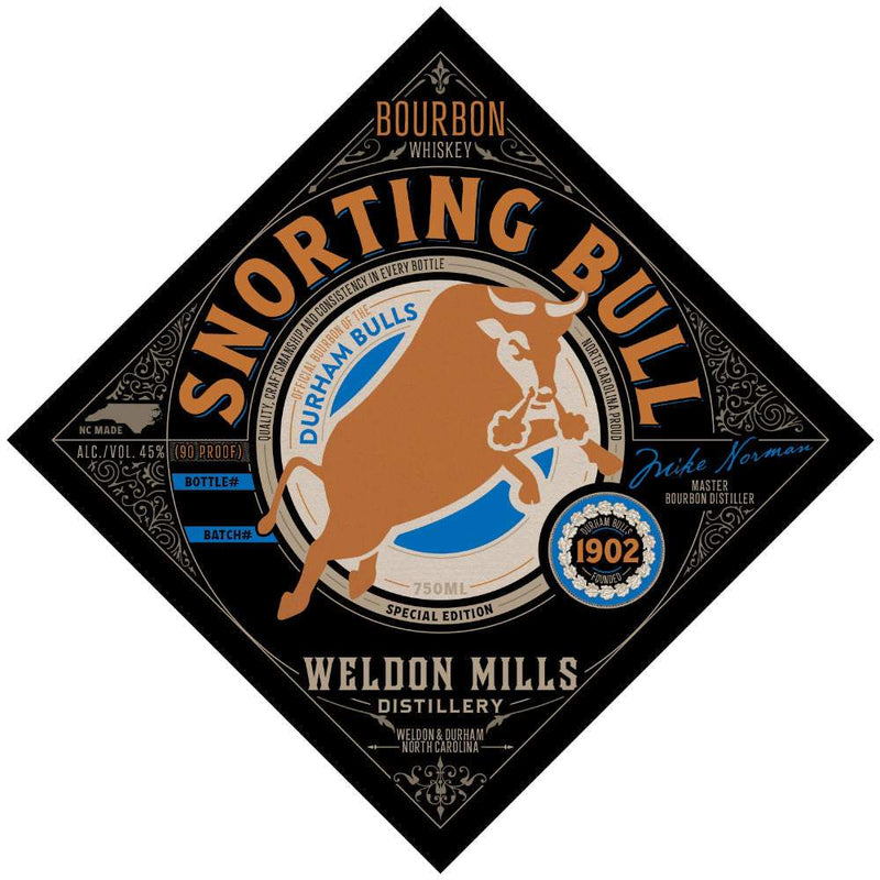 Durham Bulls Snorting Bull Bourbon Whiskey