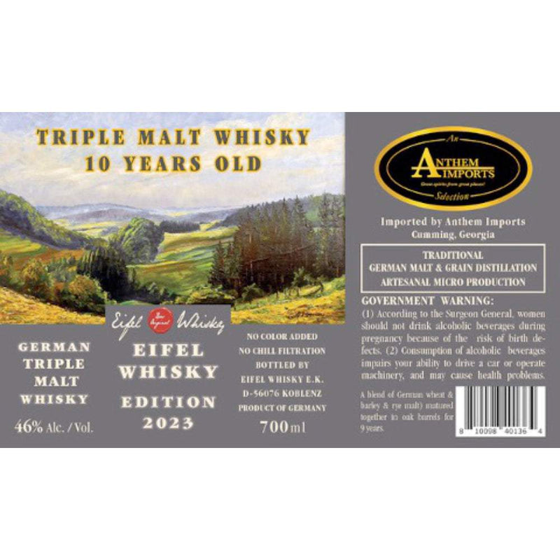 Eifel German 2023 Edition 10 Year Old Triple Malt Whisky 700ml