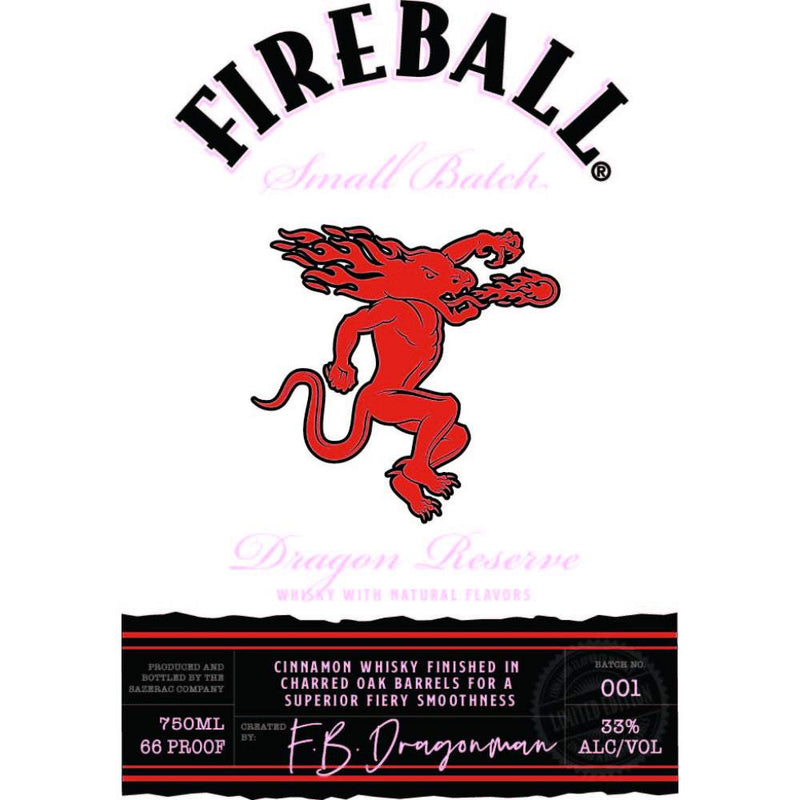 Fireball Dragon Reserve Cinnamon Whiskey
