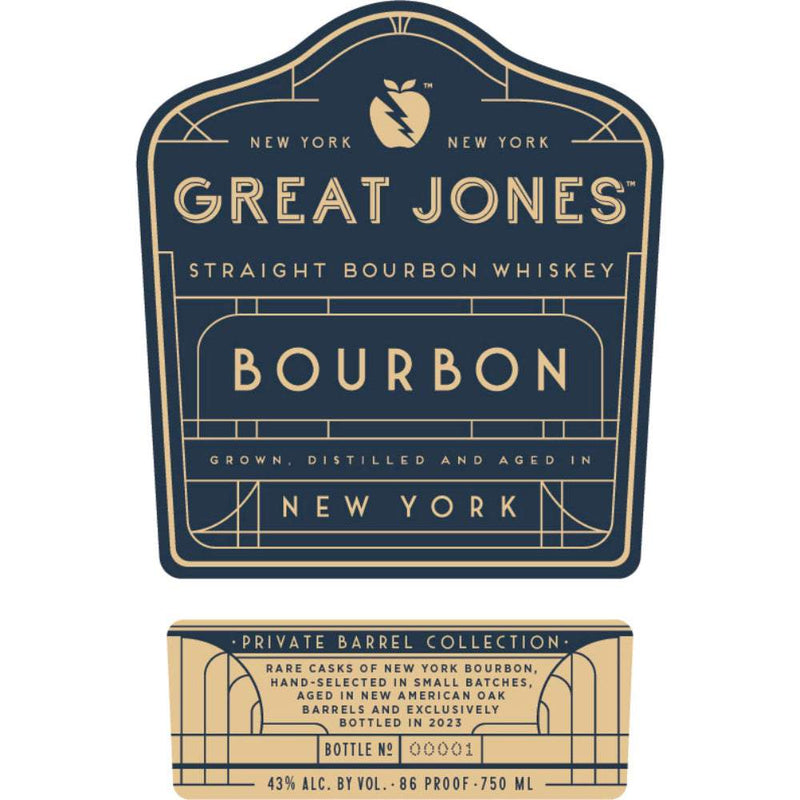 Great Jones Private Barrel Collection Straight Bourbon Whiskey