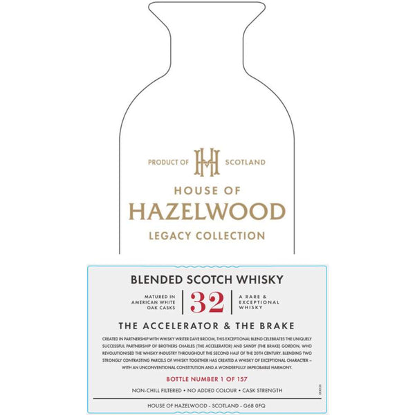 Hazelwood Accelerator & Brake 32 Year Old Blended Scotch Whisky