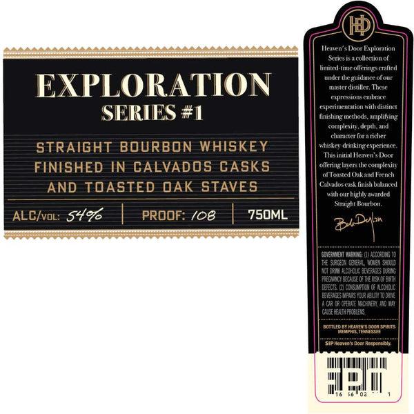 Heaven’s Door Exploration Series No. 1 Bourbon Whiskey
