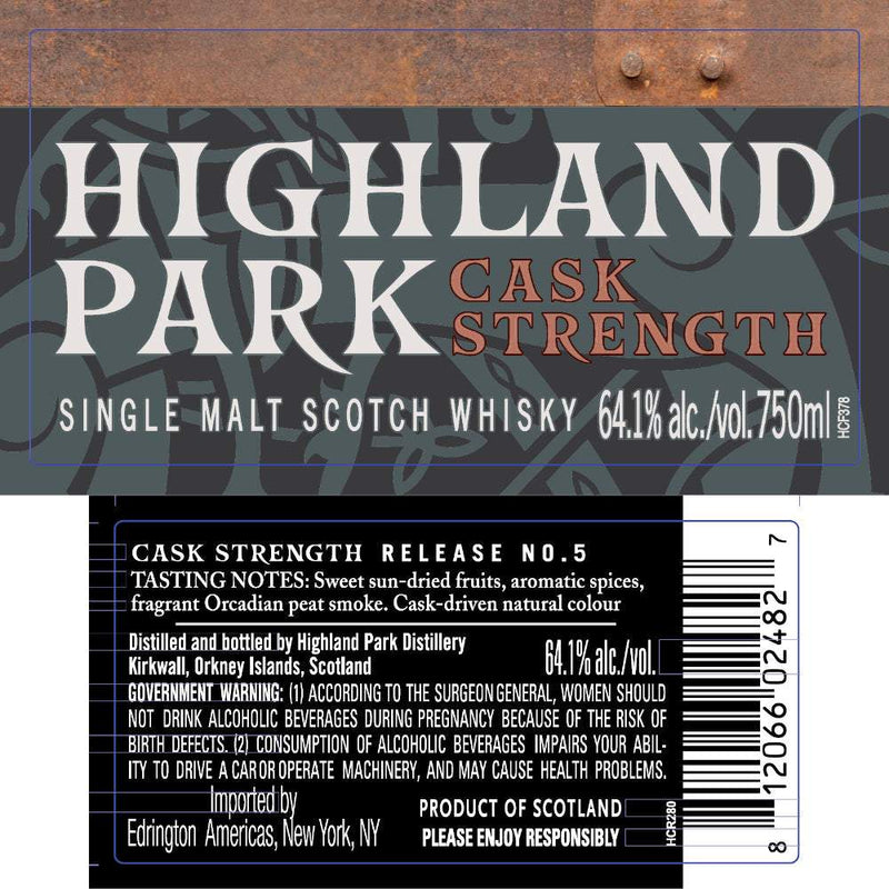 Highland Park Cask Strength Release No. 5 Scotch Whisky