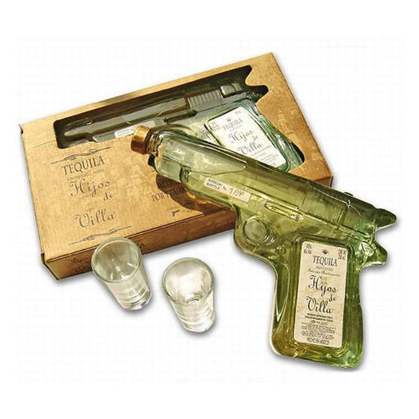 Hijos De Villa Pistol & Two Shot Glasses Reposado Tequila