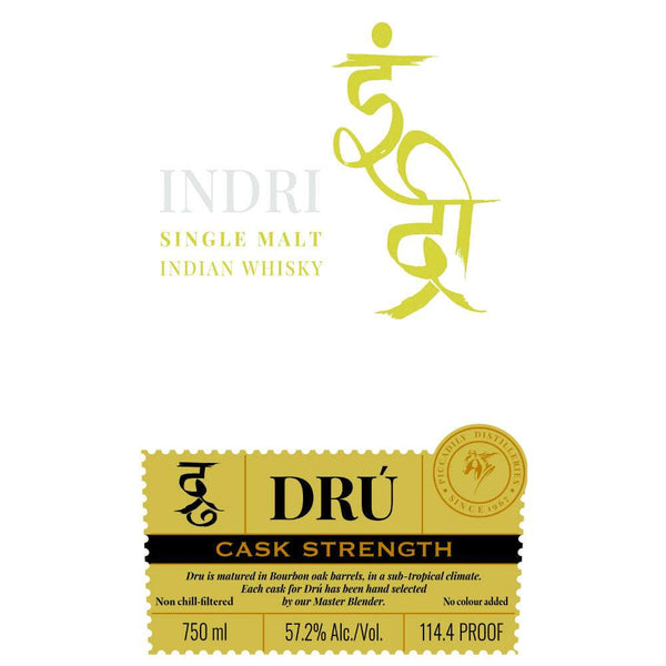 Indri Drú Cask Strength Single Malt Indian Whisky