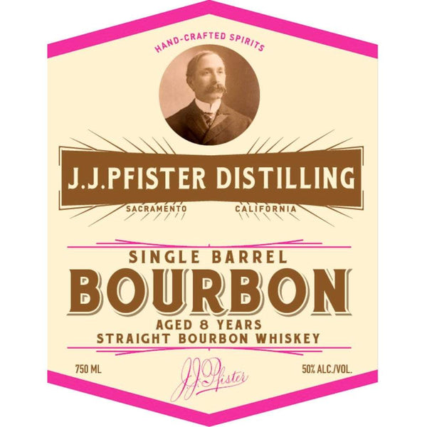 J.J. Pfister 8 Year Old Single Barrel Straight Bourbon Whiskey