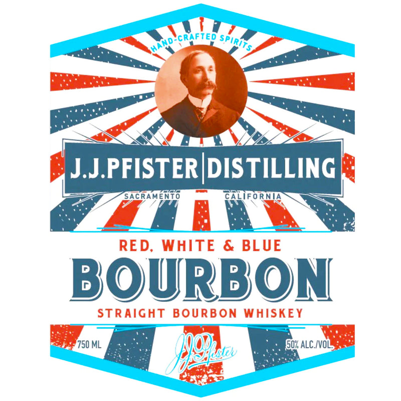 J.J. Pfister Red, White & Blue Straight Bourbon Whiskey