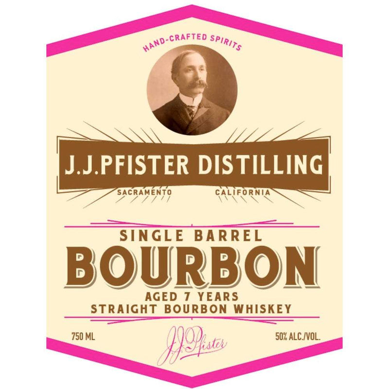 J.J. Pfister 7 Year Old Single Barrel Straight Bourbon Whiskey