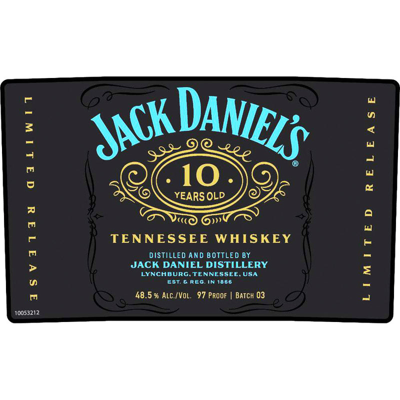Jack Daniel's 10 Year Old Batch 03 Limited Release Whiskey