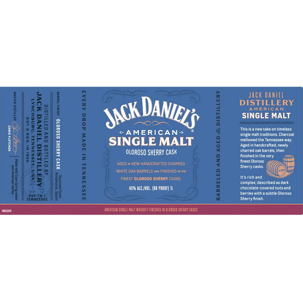 Jack Daniel’s American Single Malt Oloroso Sherry Cask Whiskey