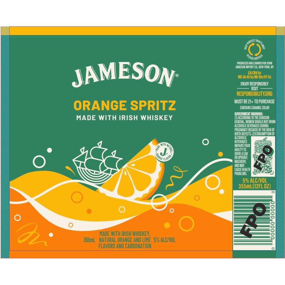 Buy Jameson Orange Spritz Canned Cocktail Online Reup Liquor