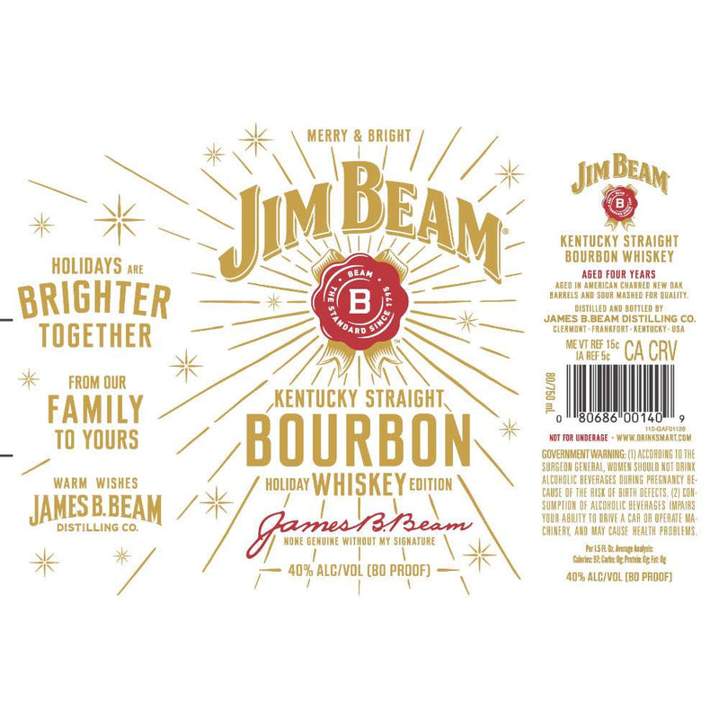 Jim Beam Holiday Edition Bourbon Whiskey