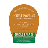 john j bowman single barrel bourbon whiskey